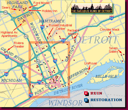 Ruins of Detroit Guide Map