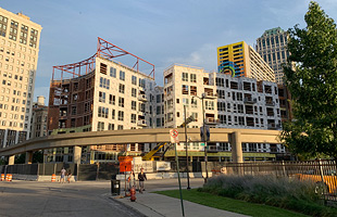 City Club Apartment Construction in Detroit